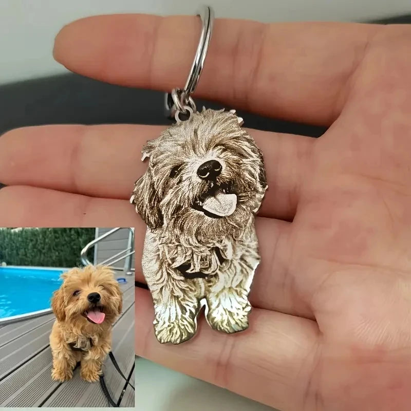 Porte-clés personnalisé avec photo de votre animal de compagnie