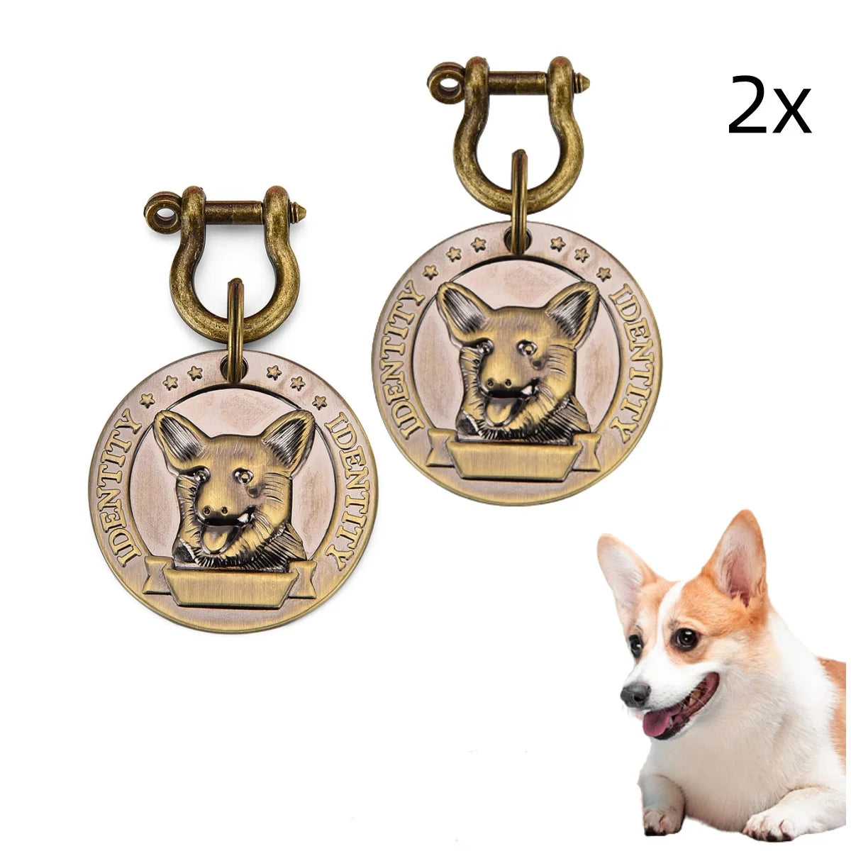 Collier VIP personnalisé avec numéro de téléphone et adresse