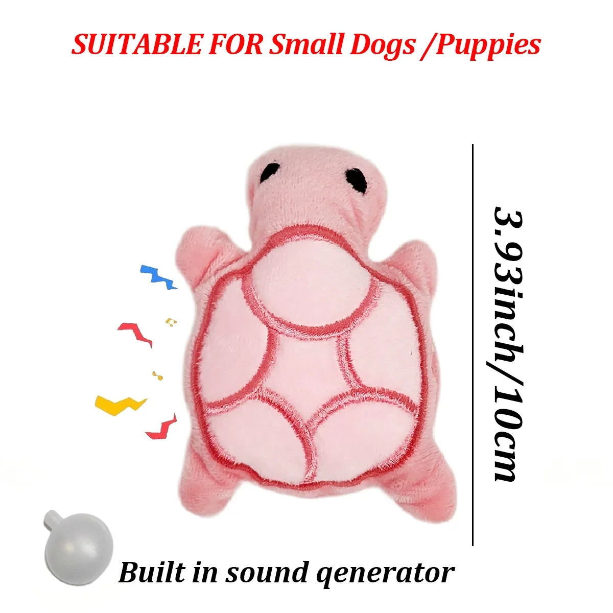 Mini Tortue en peluche à mâcher pour chiots