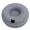 Tunnel interactif rond pour petits chats