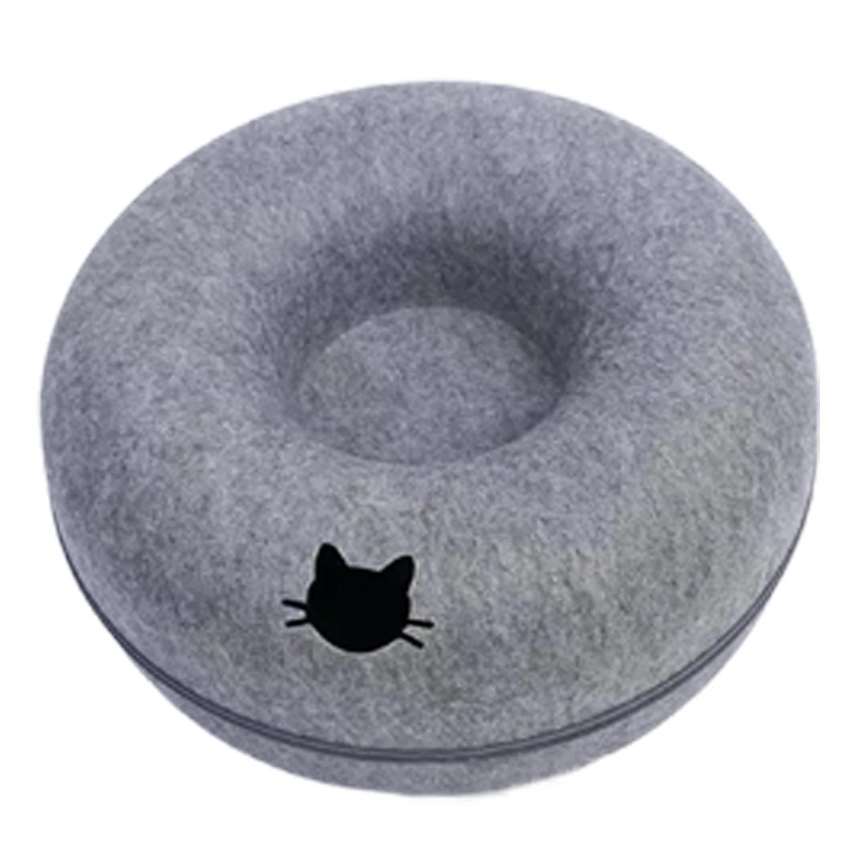Tunnel interactif rond pour petits chats