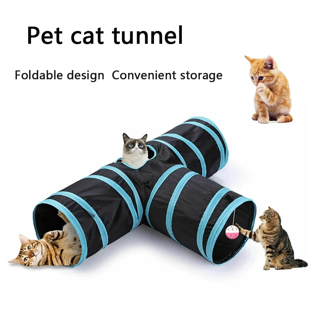 Tunnel de jeu interactif pour chat