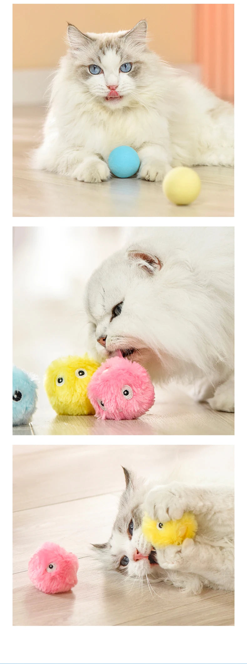 Balle interactive pour chat intelligent