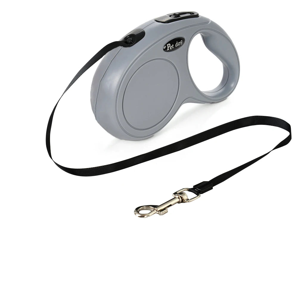 Laisse automatique rétractable pour chiens de petite et moyenne taille
