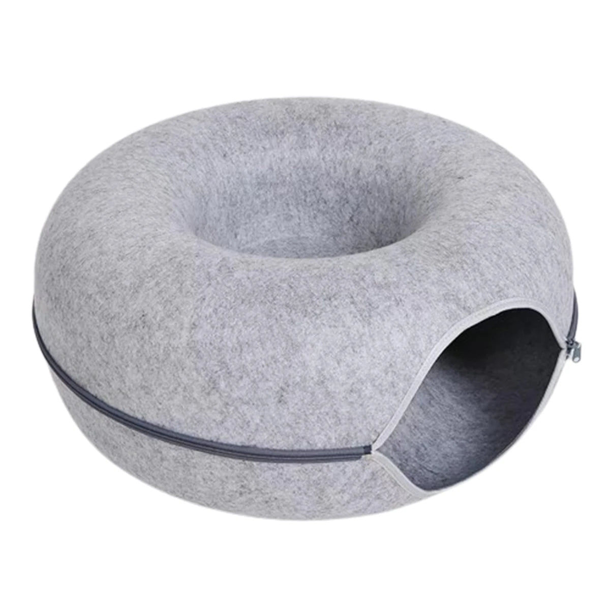 Tunnel interactif rond pour petits chats