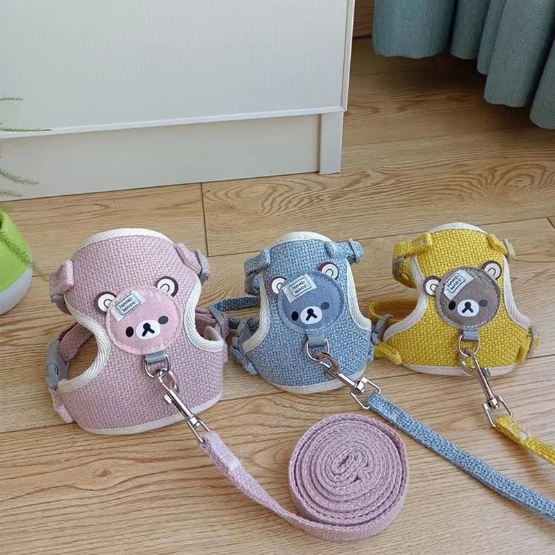 Laisse pour chien Winnie l'Ourson, harnais pour chat, laisse pour promener un petit chien