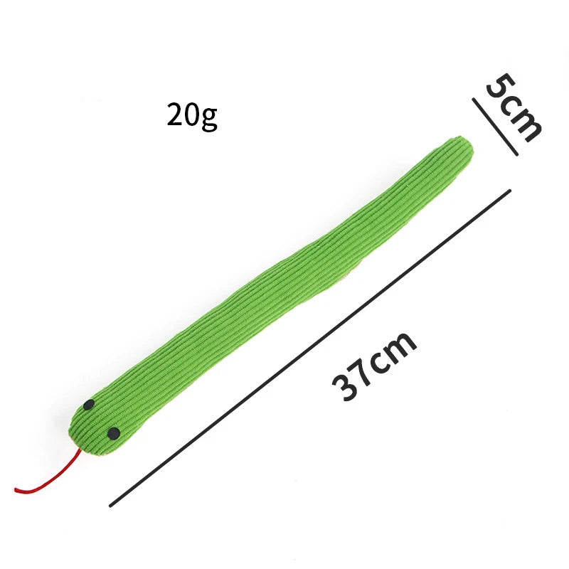 Dog Toy Snake Interactive Crinkle Sound Toy Kitten  Kick Toy Interactive Pet Toy for Indoor Cats 16.5 Inches Pet Supplies