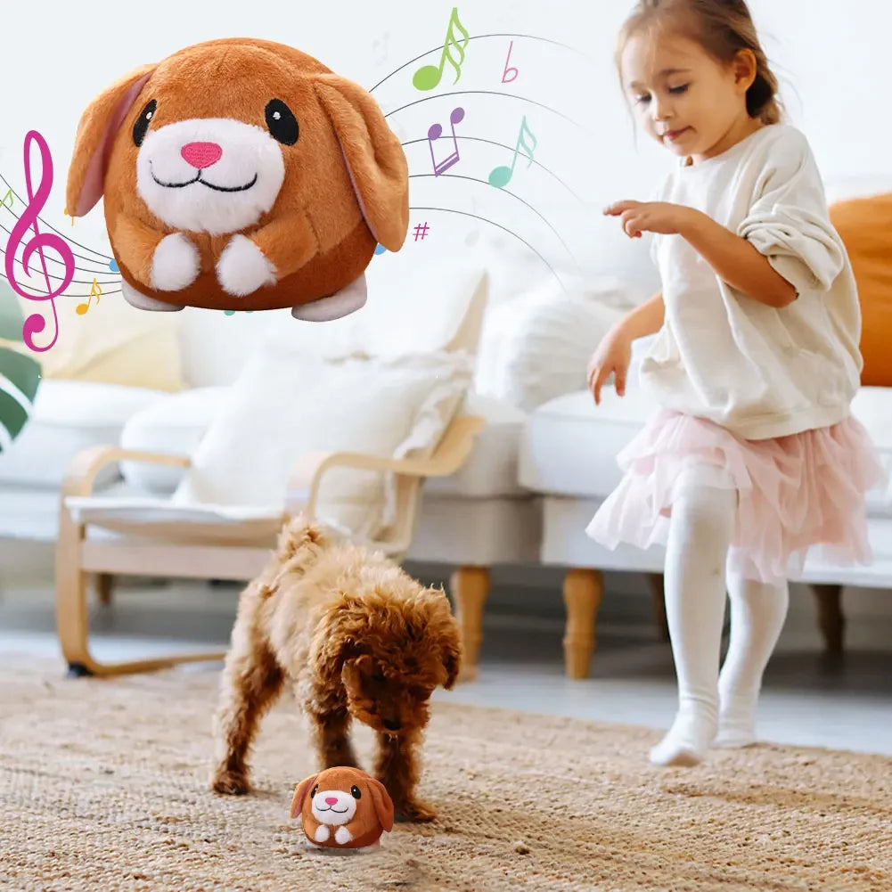 Balle électronique pour chien, balle rebondissante avec musique et vibrations