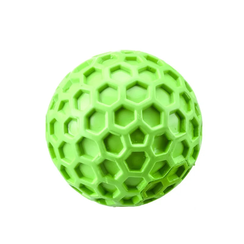 Balle interactive indestructible en caoutchouc à mâcher pour chiens de petite