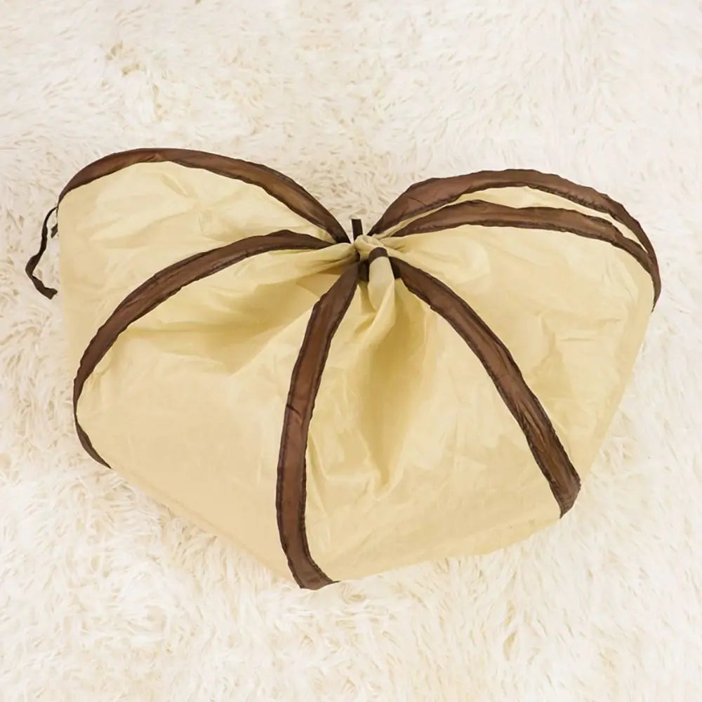 Tunnel pour chat en polyester et fil d'acier, respirant et pliable