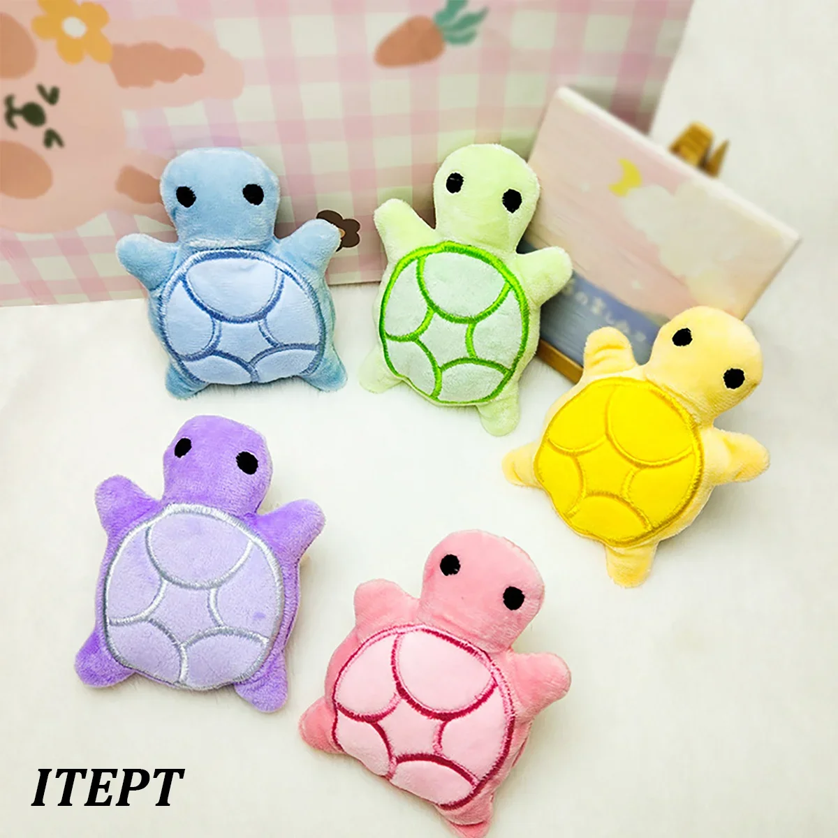 Mini Tortue en peluche à mâcher pour chiots