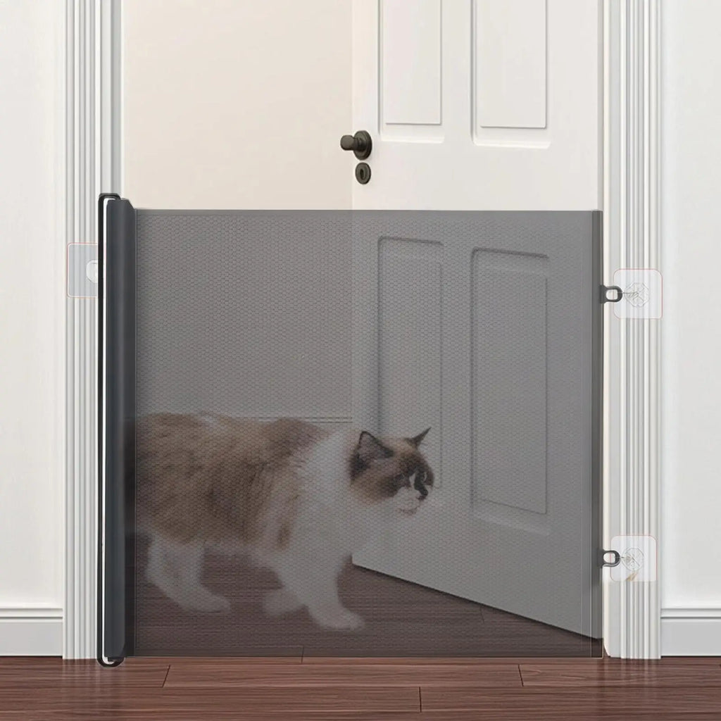 Barrière de sécurité rétractable pour animaux de compagnie