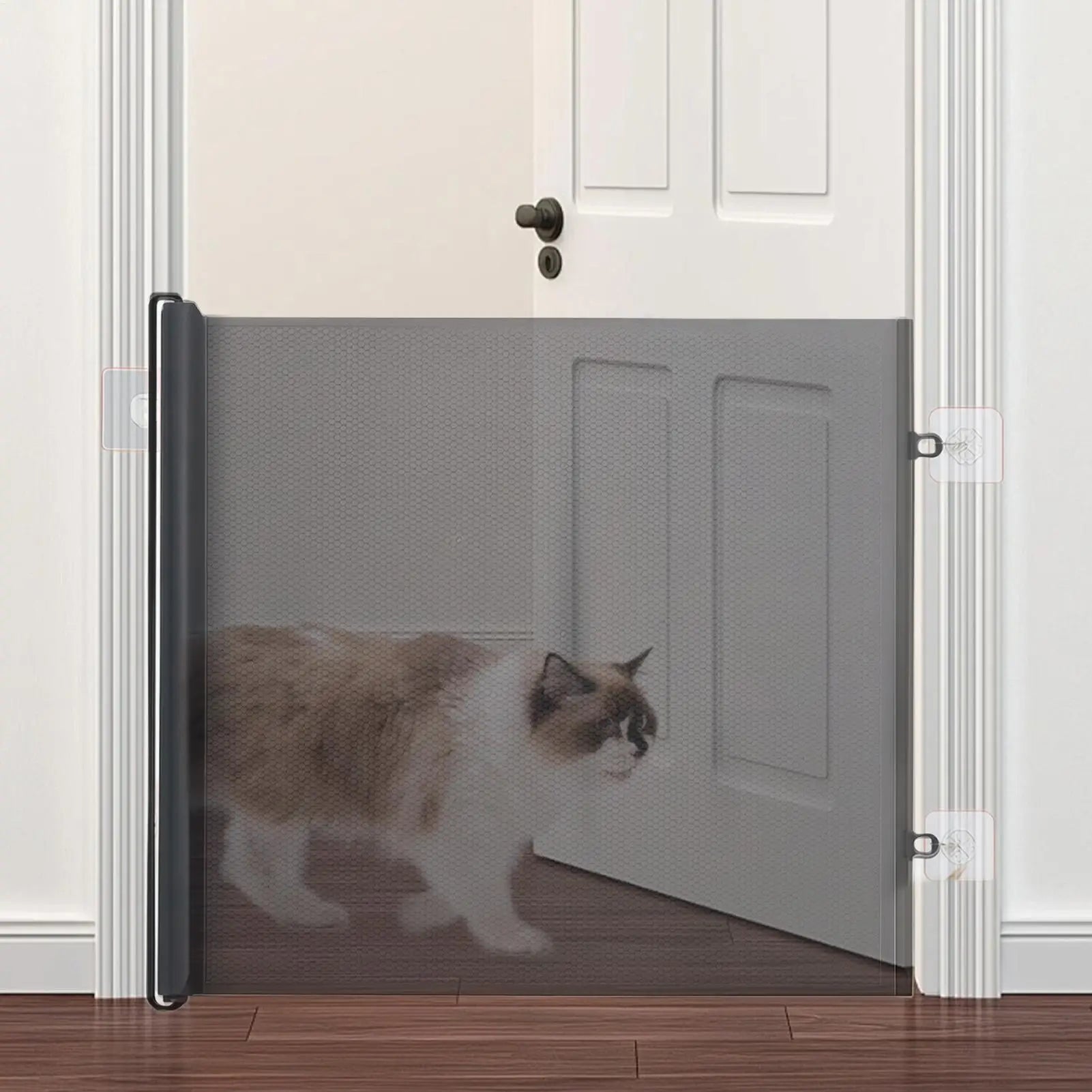 Barrière de sécurité rétractable pour animaux de compagnie