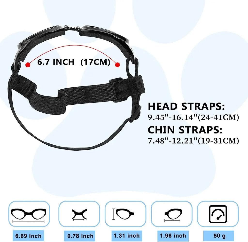 Ensemble casque et lunettes de protection pour animaux