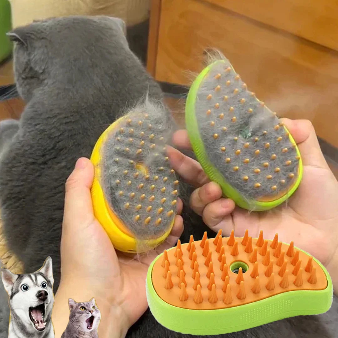 Brosse vapeur pour chat et chien