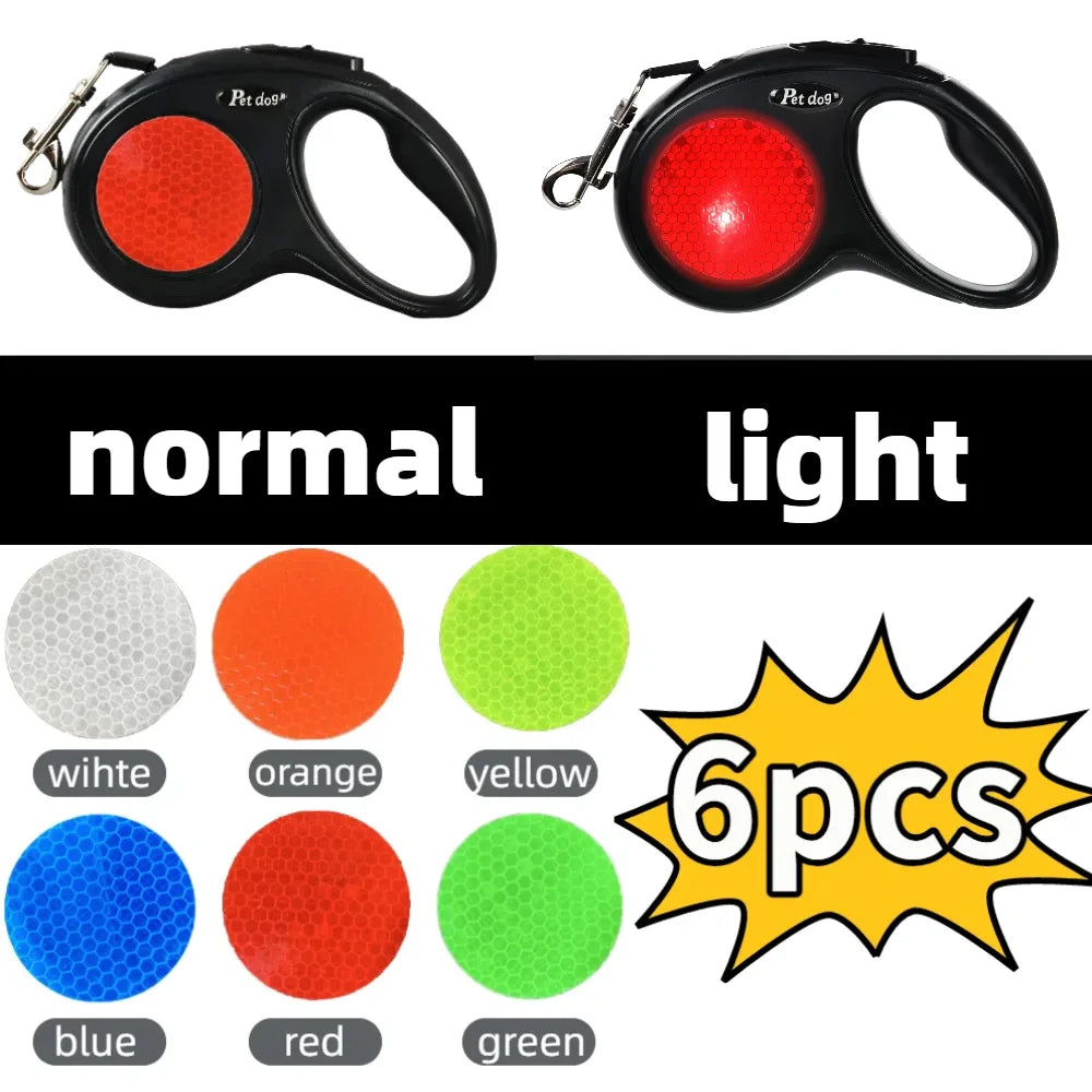 Laisse automatique rétractable pour chiens de petite et moyenne taille