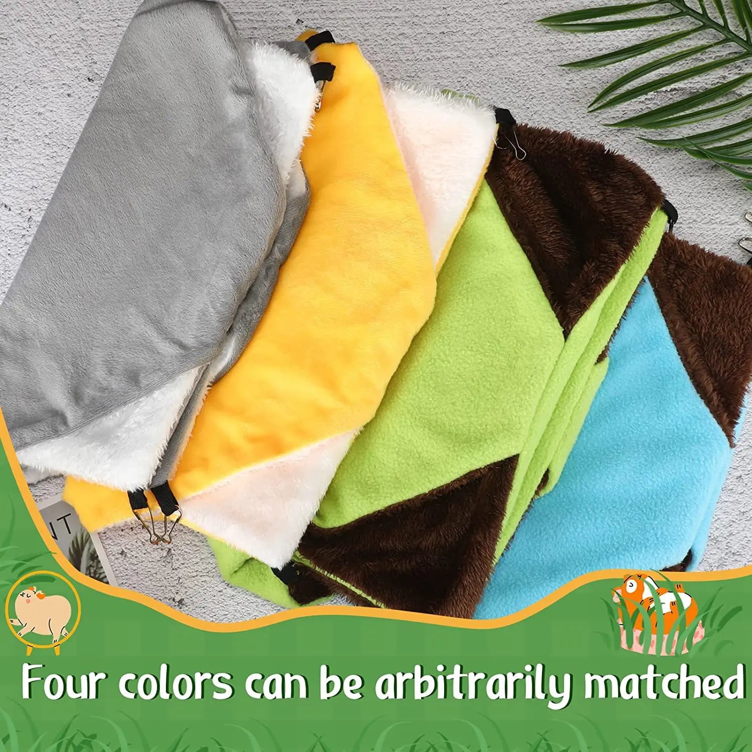 Hamac double couche pour animaux de compagnie, lit-balançoire chaud pour furet hamster, lit-balançoire pour chats et rongeurs, fournitures pour animaux de compagnie