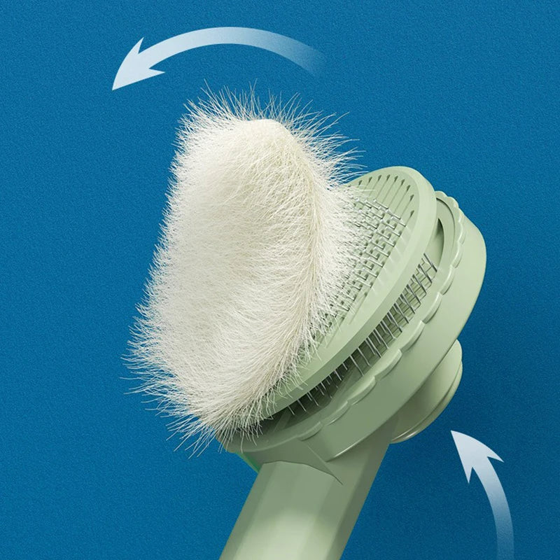 Brosse à poils pour chiens et chats, peigne en acier inoxydable pour le toilettage et l'entretien des chats à poils longs