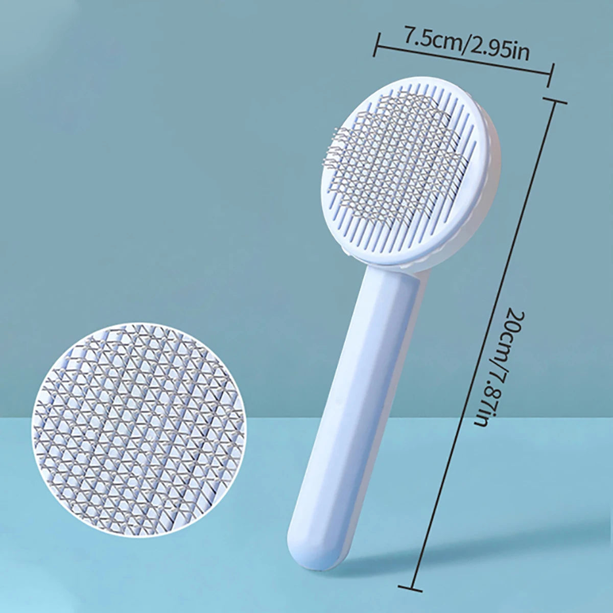 Brosse à poils pour chiens et chats, peigne en acier inoxydable pour le toilettage et l'entretien des chats à poils longs