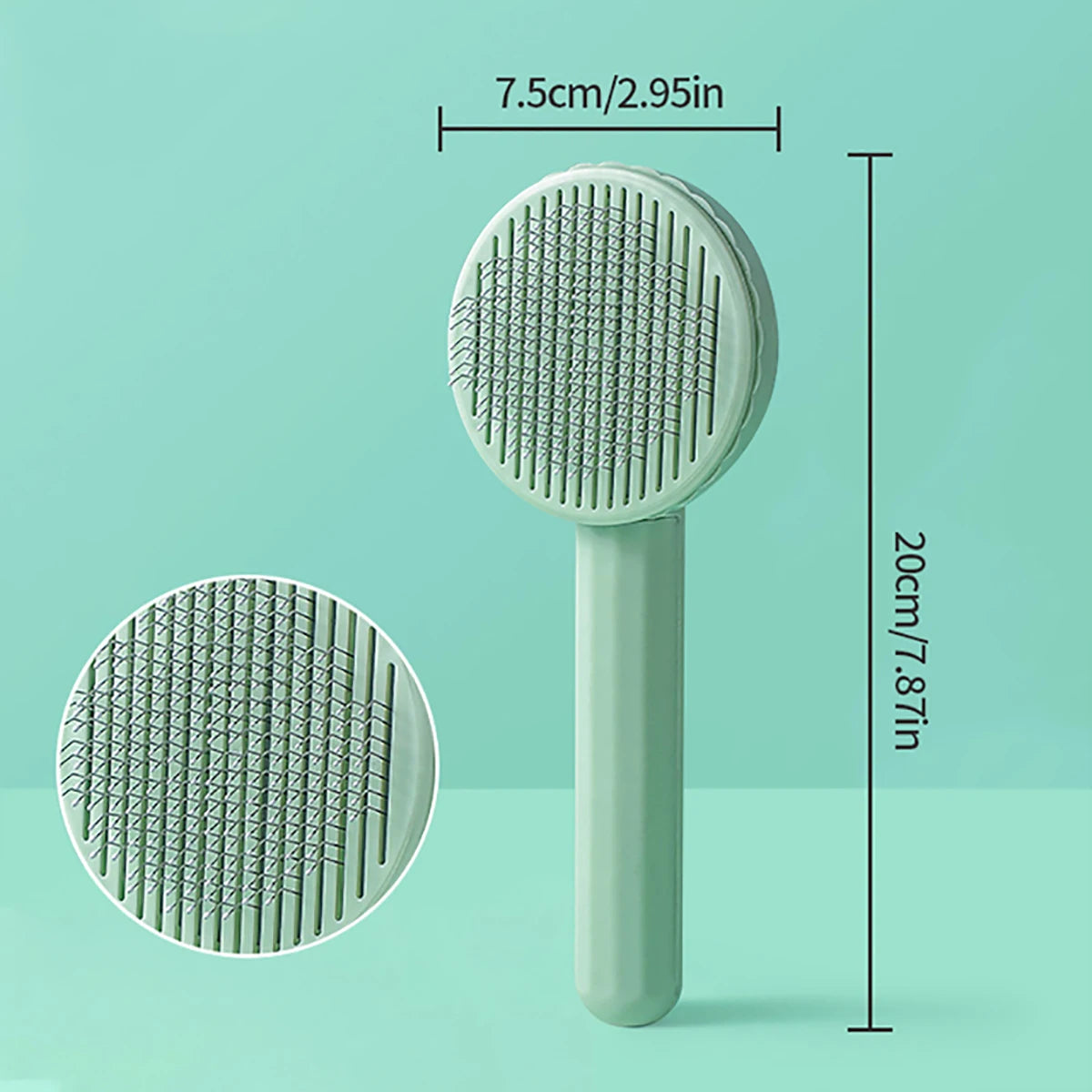 Brosse à poils pour chiens et chats, peigne en acier inoxydable pour le toilettage et l'entretien des chats à poils longs