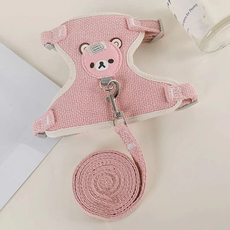 Laisse pour chien Winnie l'Ourson, harnais pour chat, laisse pour promener un petit chien