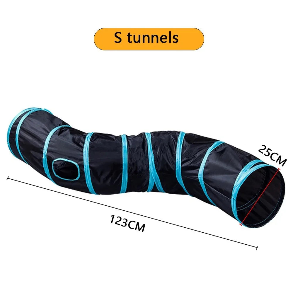 Tunnel de jeu interactif pour chat