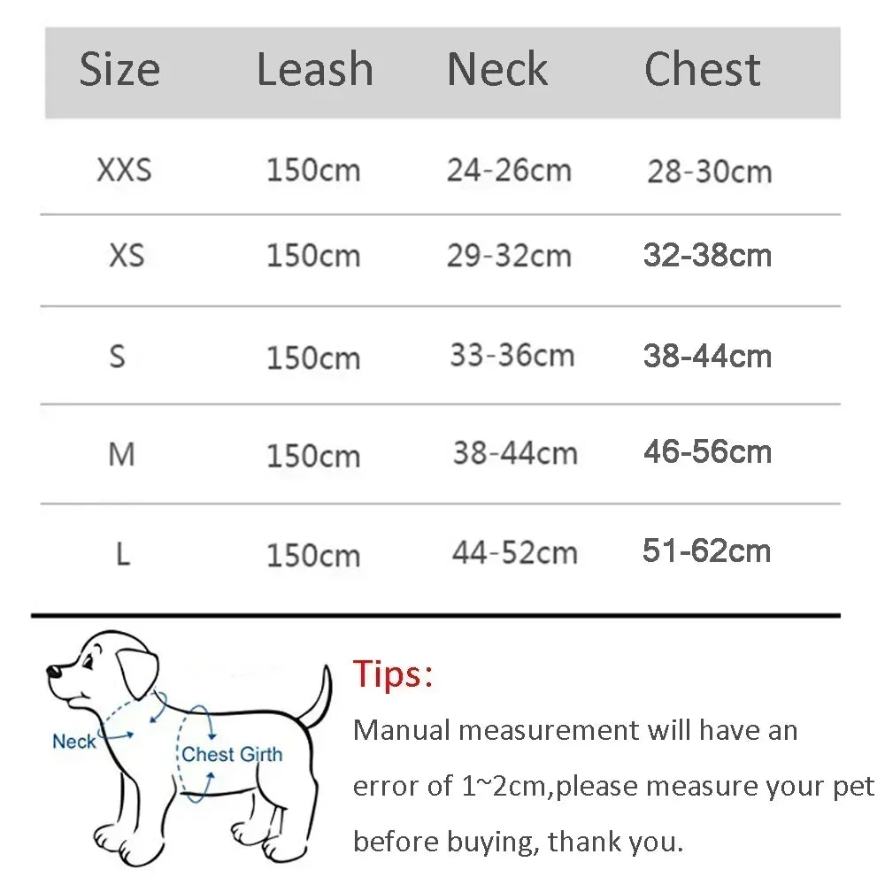 Ensemble harnais et laisse pour petits chiens (bouledogue français, chihuahua, carlin)