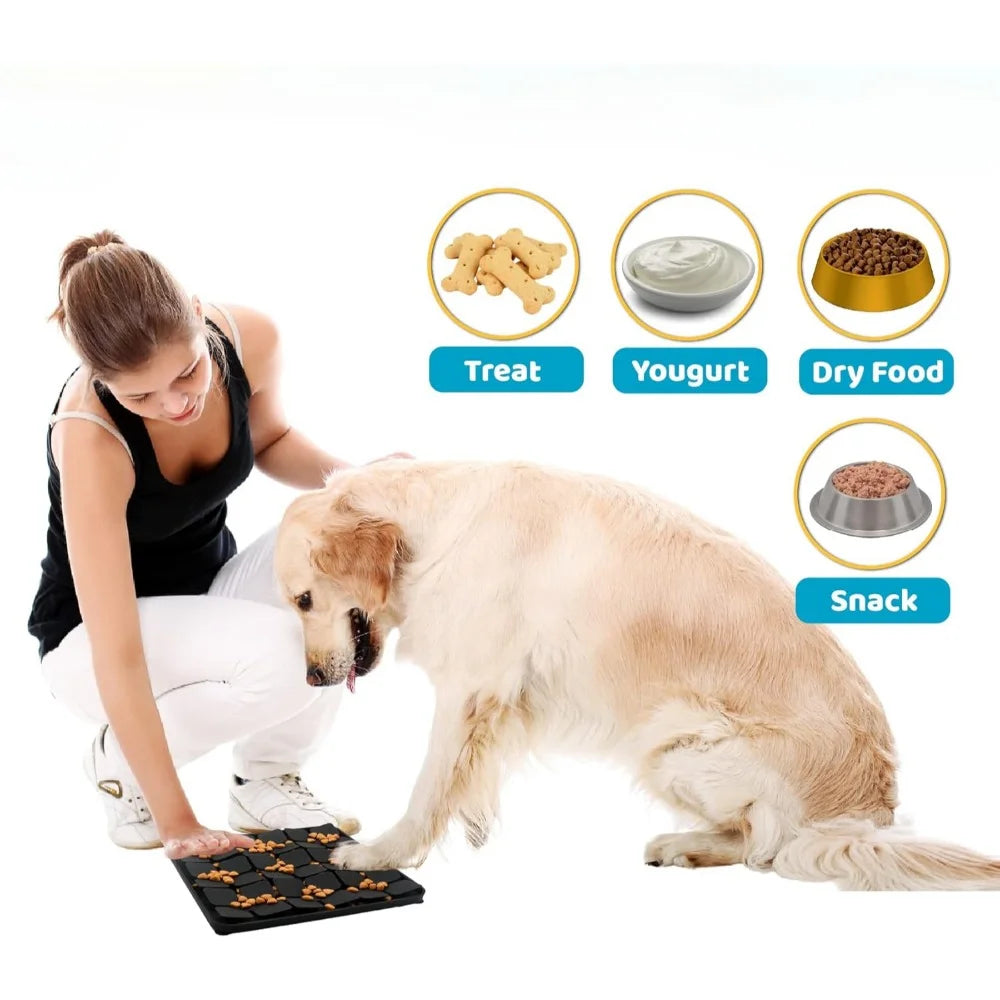 Tapis de fouille anti-étouffement en silicone avec ventouse pour éveiller les sens de votre chien