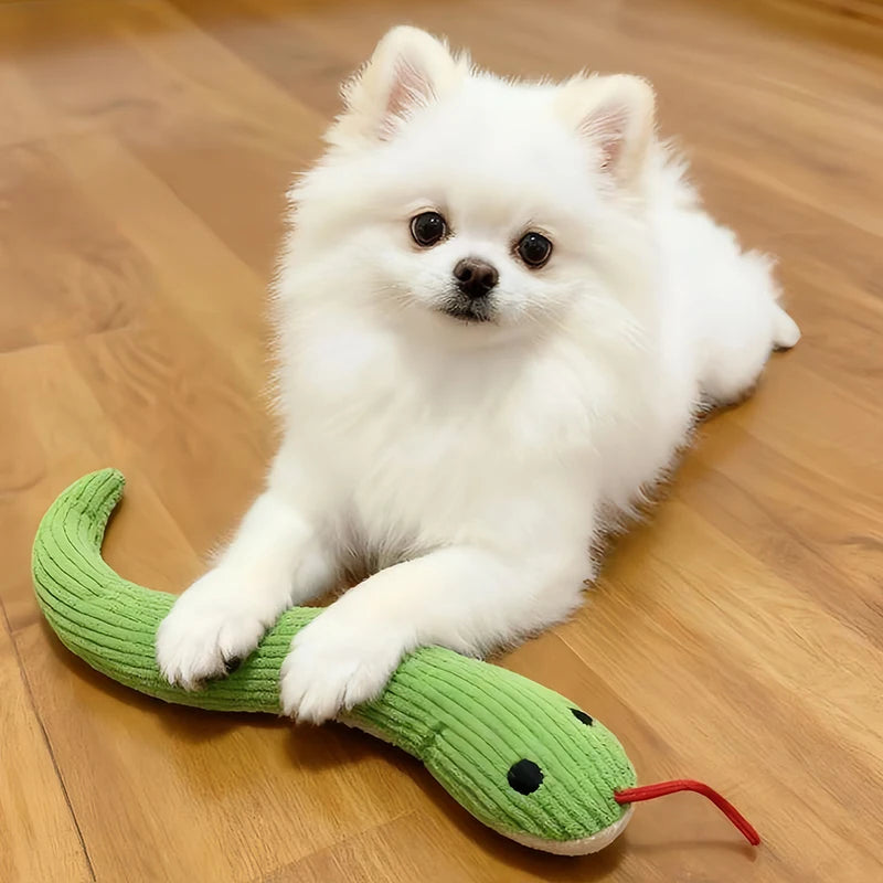 Dog Toy Snake Interactive Crinkle Sound Toy Kitten  Kick Toy Interactive Pet Toy for Indoor Cats 16.5 Inches Pet Supplies