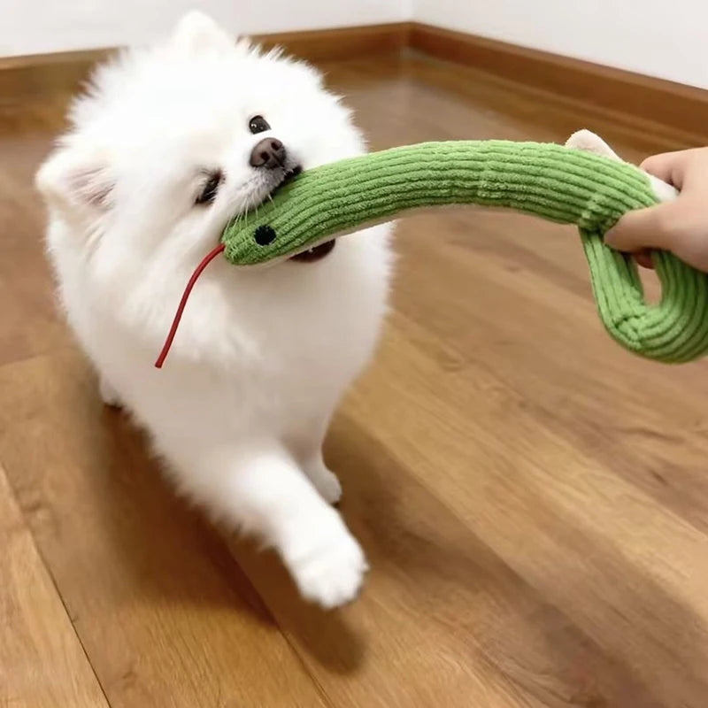Dog Toy Snake Interactive Crinkle Sound Toy Kitten  Kick Toy Interactive Pet Toy for Indoor Cats 16.5 Inches Pet Supplies