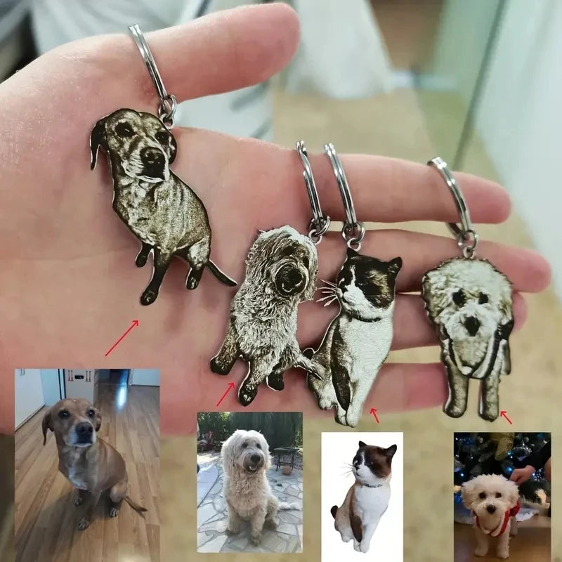 Porte-clés personnalisé avec photo de votre animal de compagnie