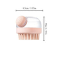 Brosse de bain pour animaux de compagnie (1 pièce) en silicone souple avec distributeur de shampoing et massage doux