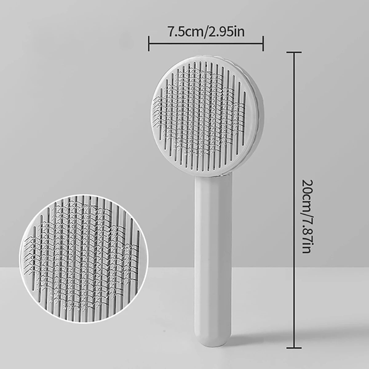 Brosse à poils pour chiens et chats, peigne en acier inoxydable pour le toilettage et l'entretien des chats à poils longs